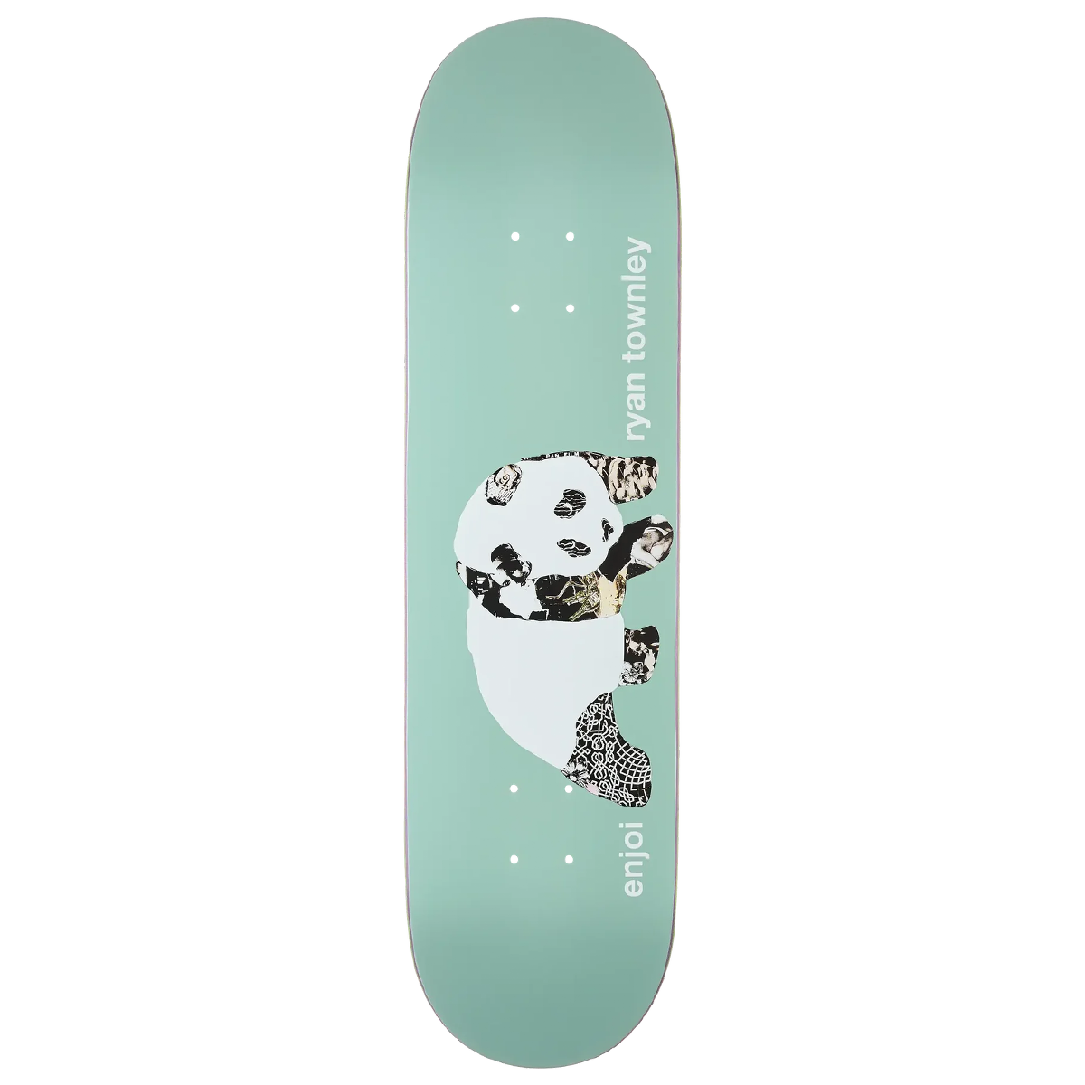 ENJOI TOWNLEY COLLAGE PANDA SKATEBOARD DECK-8.25 SAGE