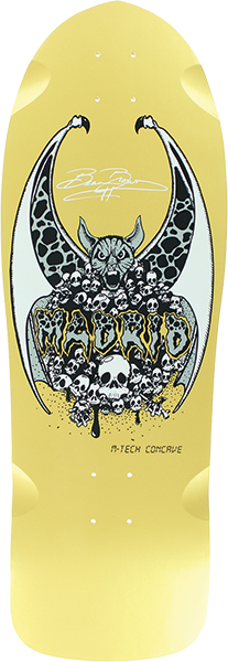 MADRID BROWN LTD 30TH SKATEBOARD SKATEBOARD DECK 10.5X31 GOLD