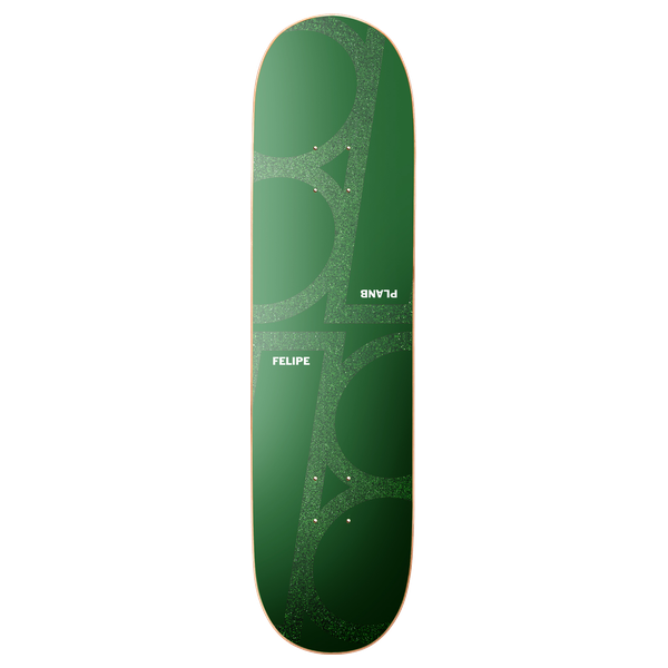 PLAN B GUSTAVO MONOCHROME TWIN SKATEBOARD DECK-7.87