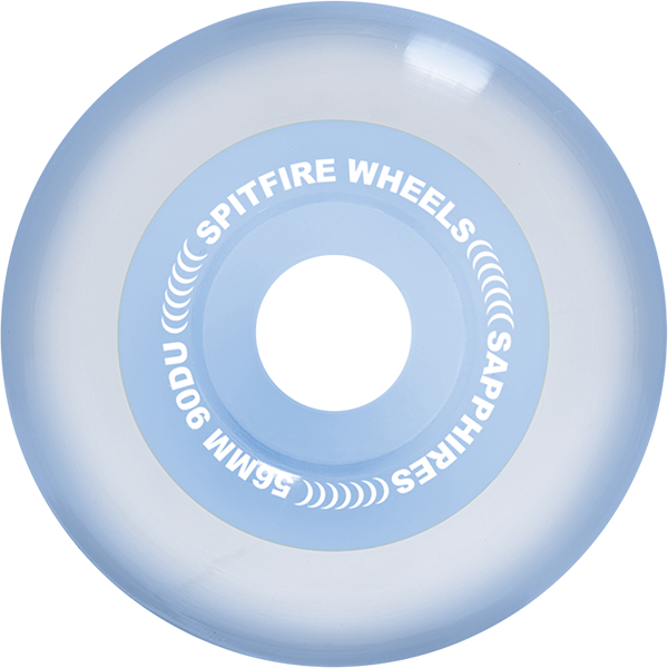 SPITFIRE 90DU APRIL SAPPHIRE RADIAL 56MM CLR BLU WHEELS SET