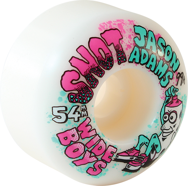 SNOT ADAMS WIDE BOYS 54MM 99A WHITE WHEELS SET