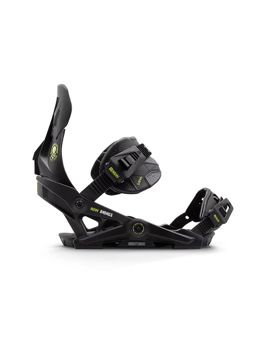 NOW Brigade Snowboard Bindings Black Lime M