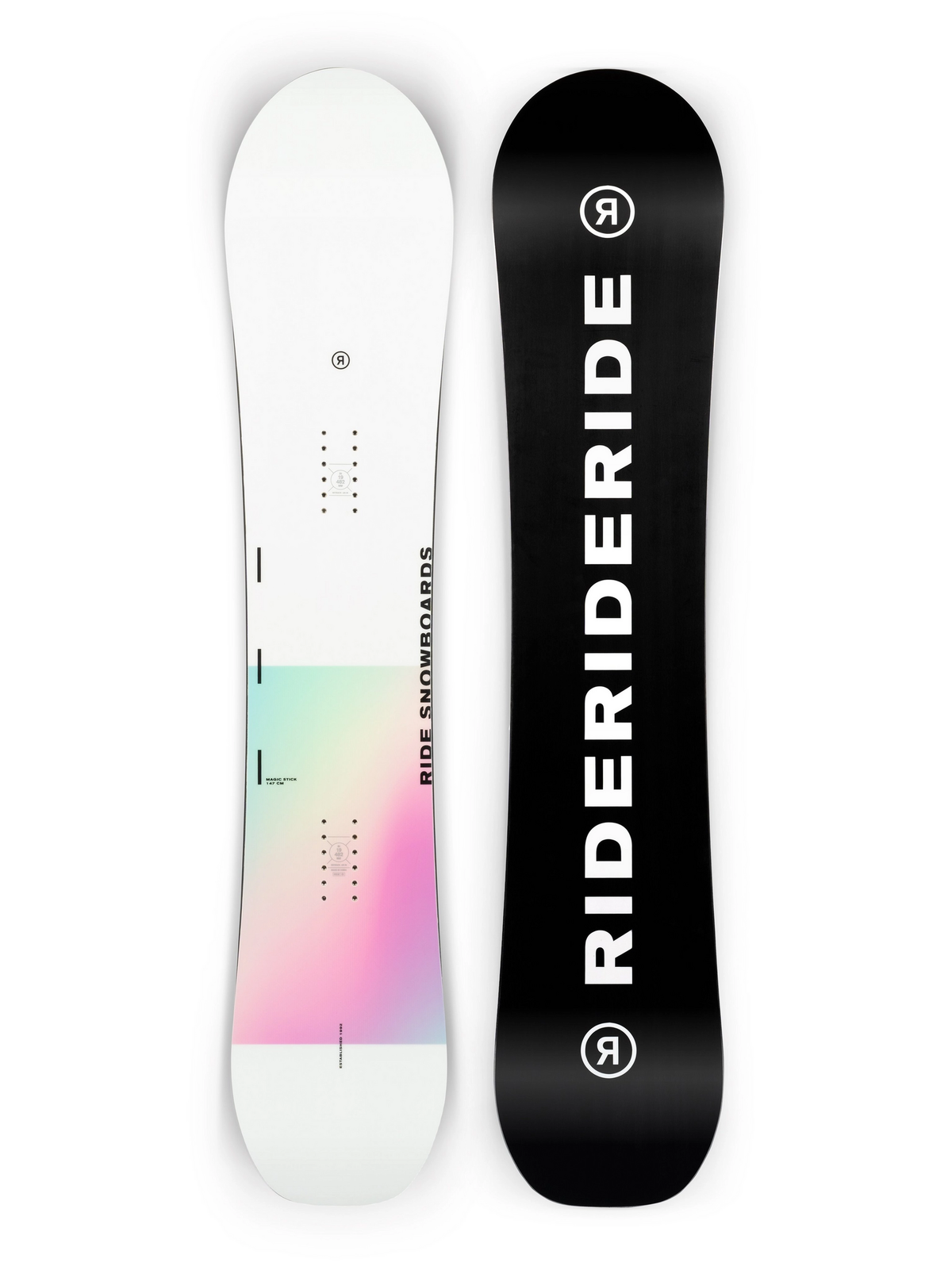 Ride Magic Stick Snowboard Womens White Black 147