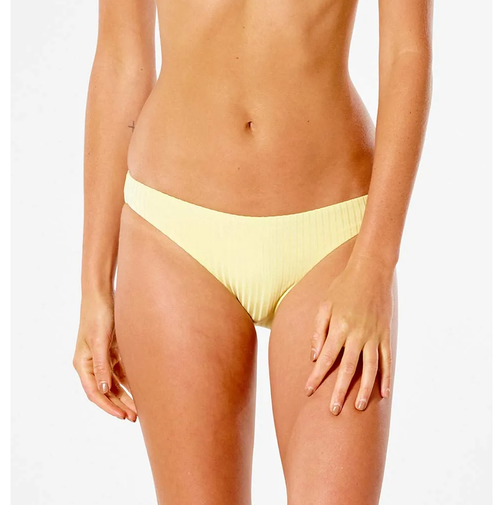 Rip Curl Premium Surf Cheeky Swim Bottoms Light Yellow