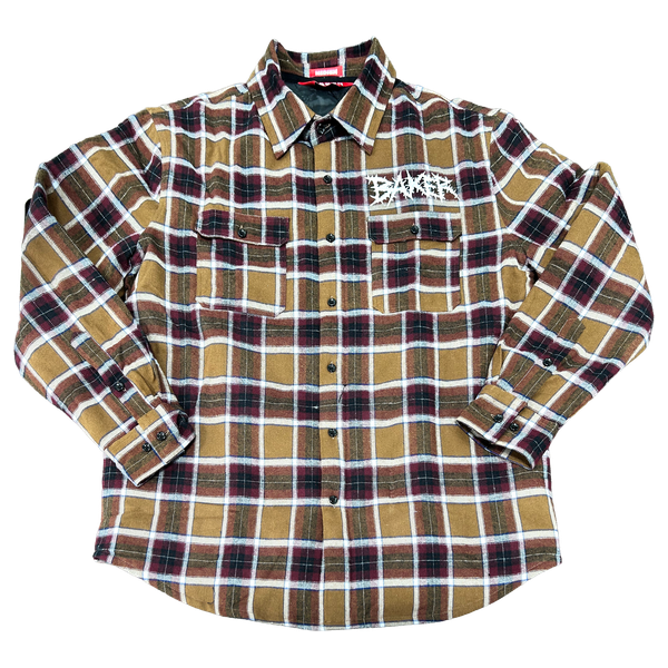 BAKER THORNS FLANNEL JACKET SMALL BROWN
