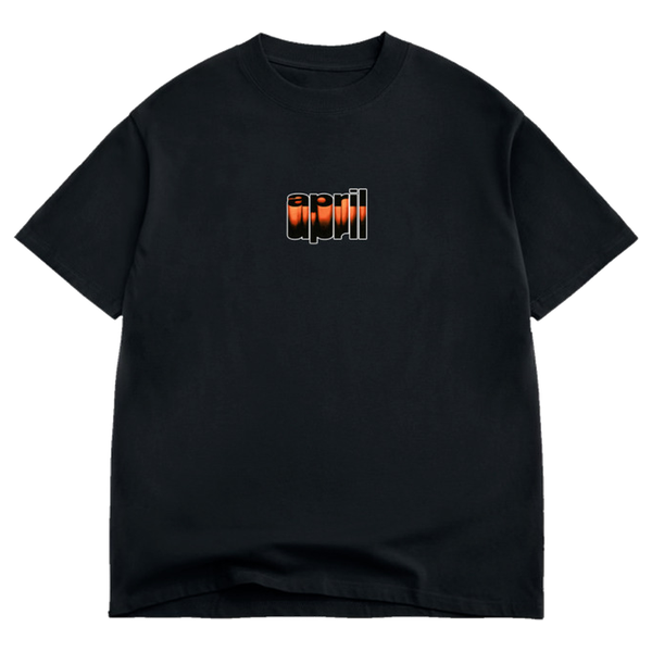 APRIL RUSTED OVER SS TSHIRT MEDIUM BLACK