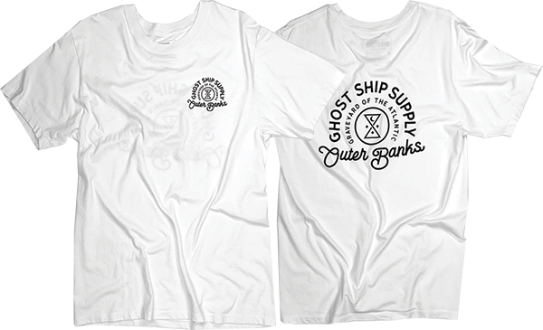 GHOST SHIP INSIGNIA SS TSHIRT SMALL-WHITE