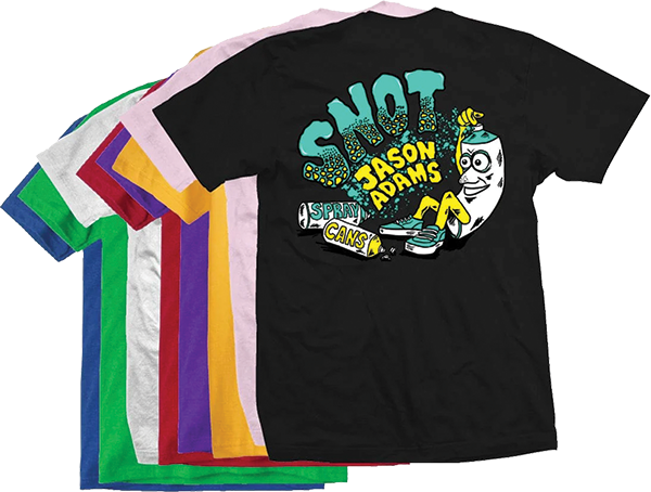 SNOT SPRAY CAN SS TSHIRT SMALL ASS TSHIRTORTED