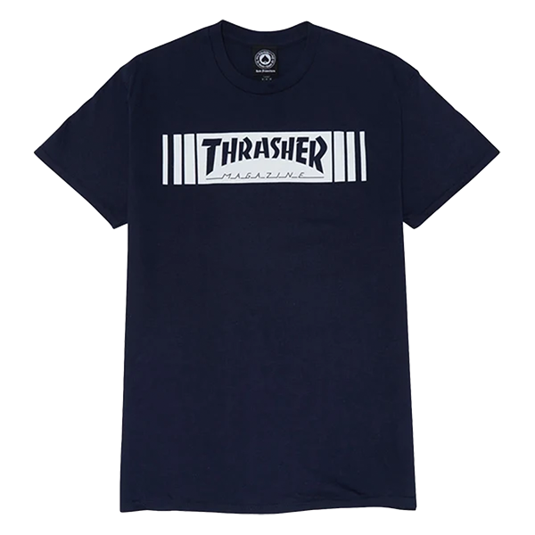 THRASHER BAR SS TSHIRT XLARGE NAVY