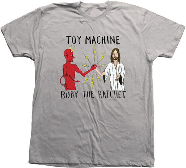 TOY MACHINE BURY THE HATCHET SS LARGE GREY