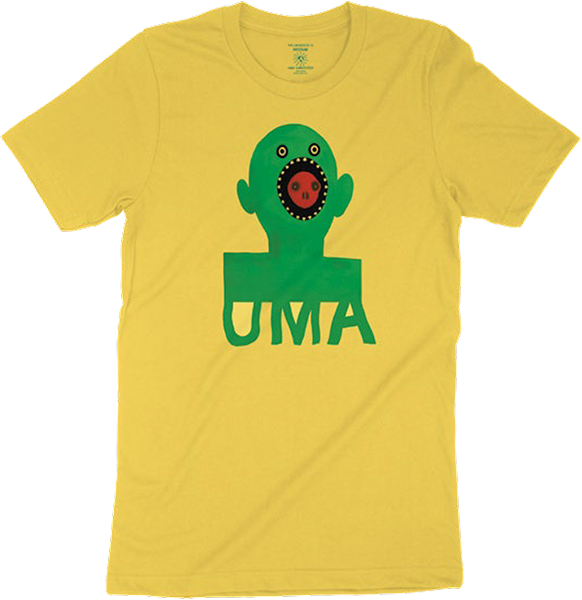 UMA MOUTHFACE SS SMALL YELLOW