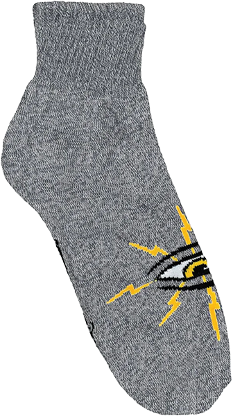 TOY MACHINE LIGHTENING EYE CREW SOCK GREY