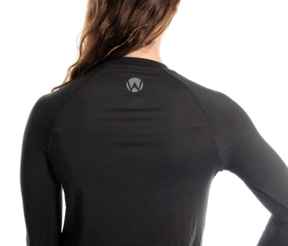 WintersEdge Light Weight Base Layer Top Womens Charcoal