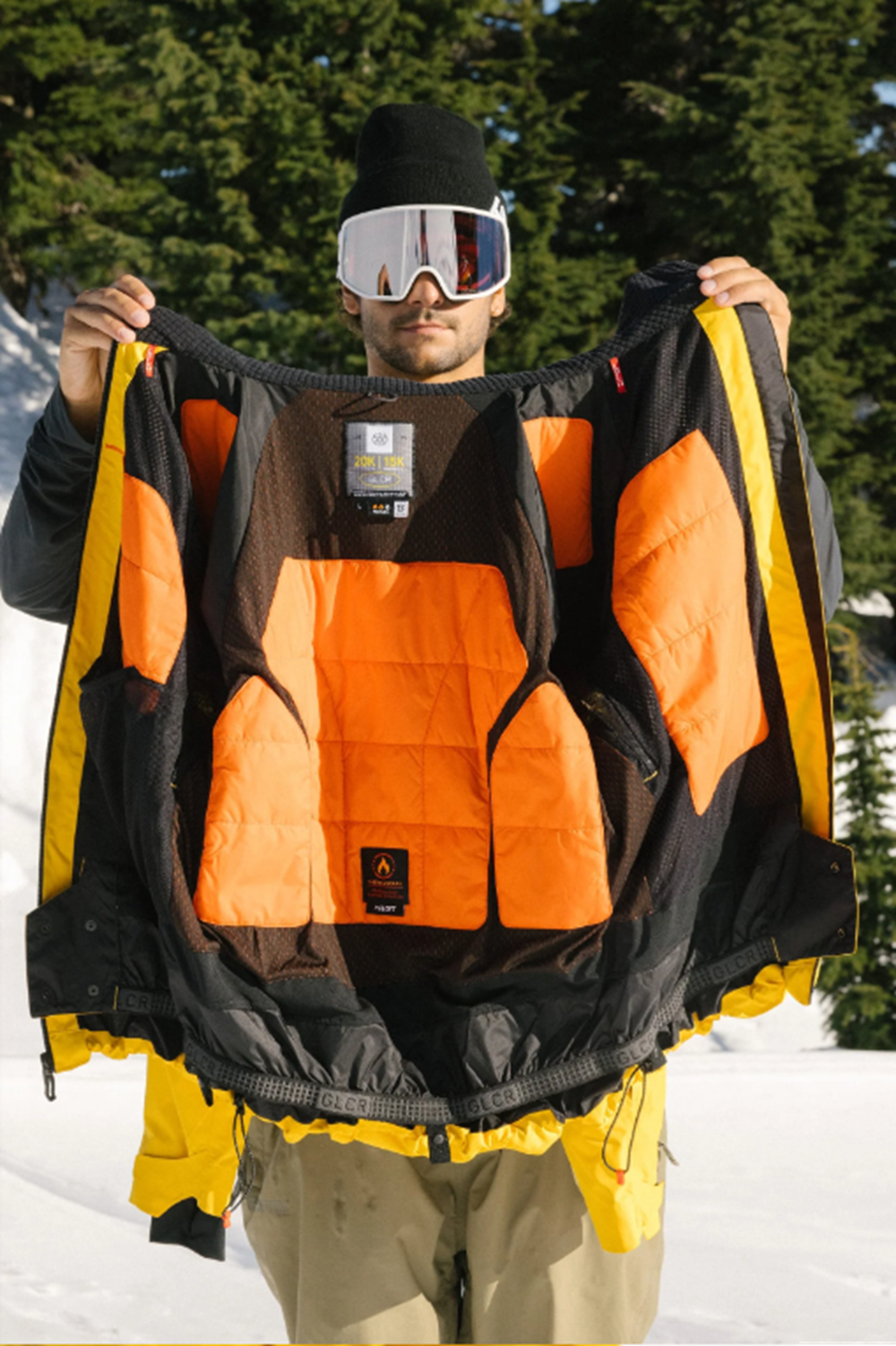 686 Hydra Thermagraph Jacket Mens Yellow Gold