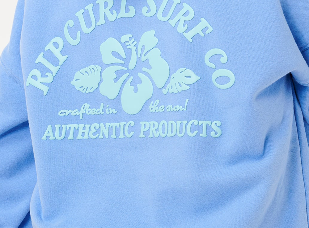 Rip Curl Surf Puff Relax Hoodie Corn Blue