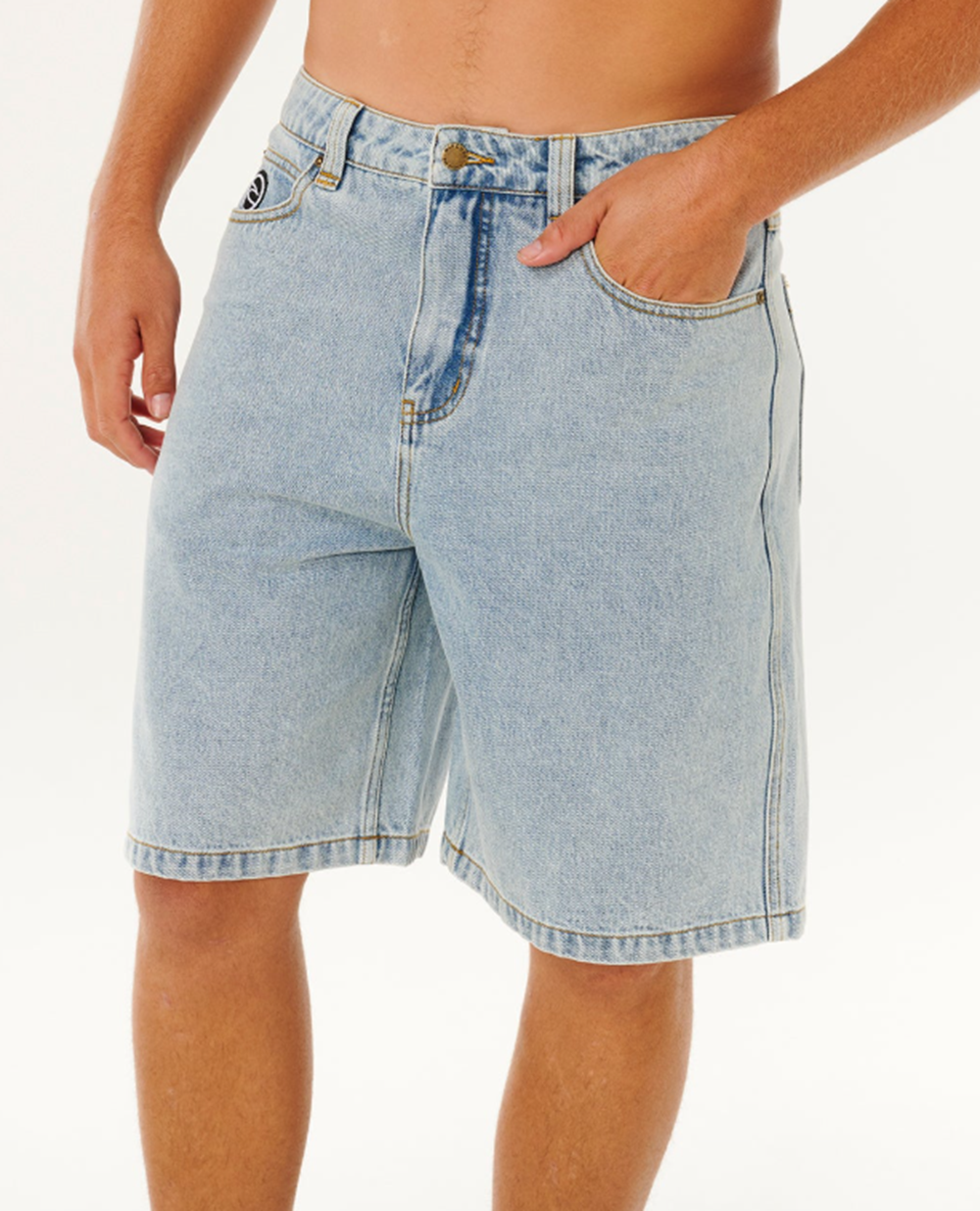 Rip Curl Nu Dose Denim Shorts Washed Blue 32