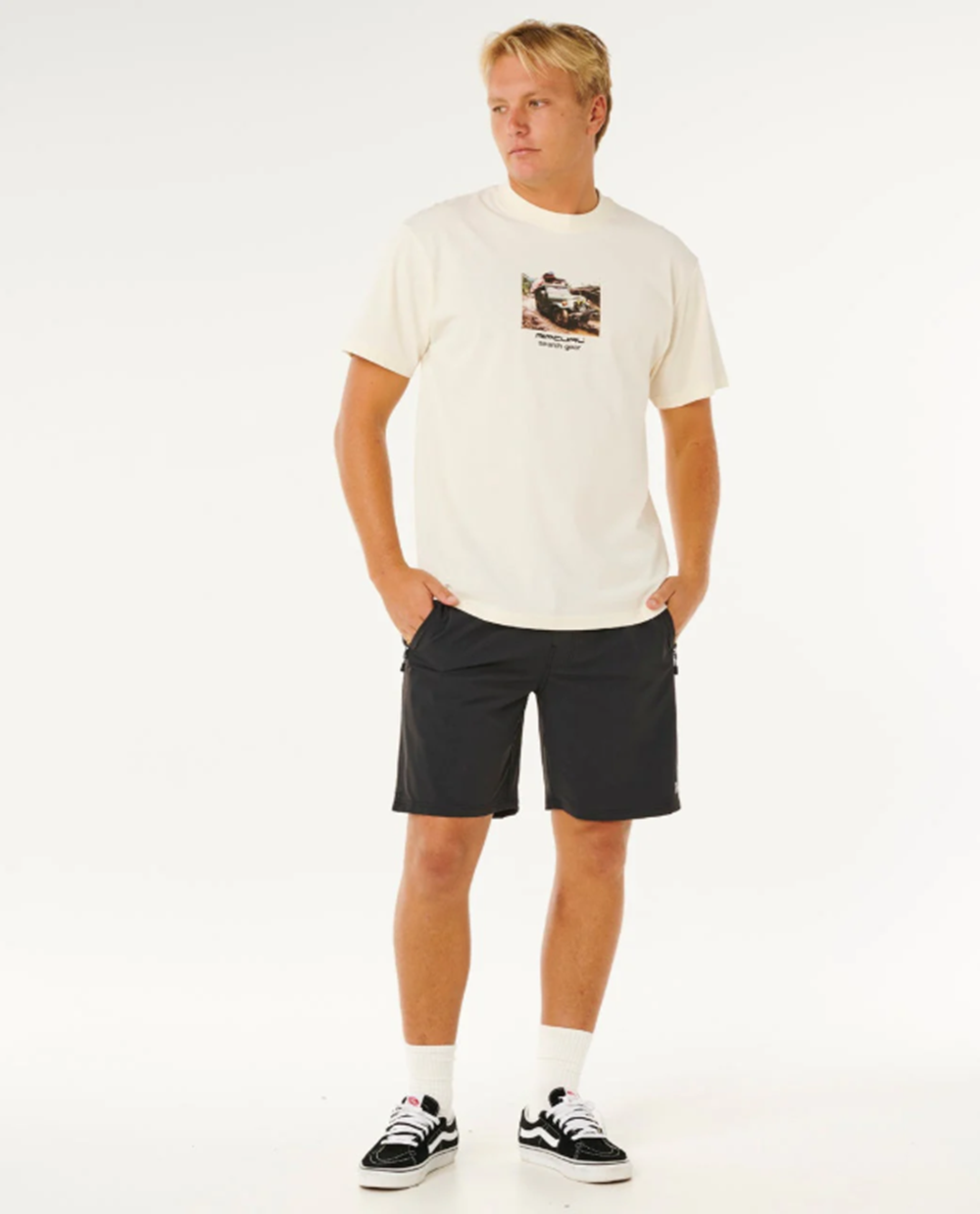 Rip Curl Searching Rig Tshirt Bone