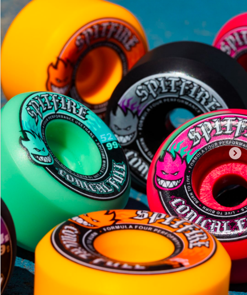 Spitfire F4 Conical Full Wheels Teal 52/99d