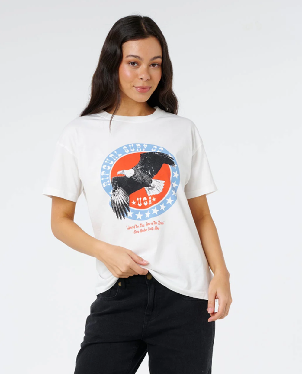 Rip Curl 4th of July Relaxed Tshirt Bone L
