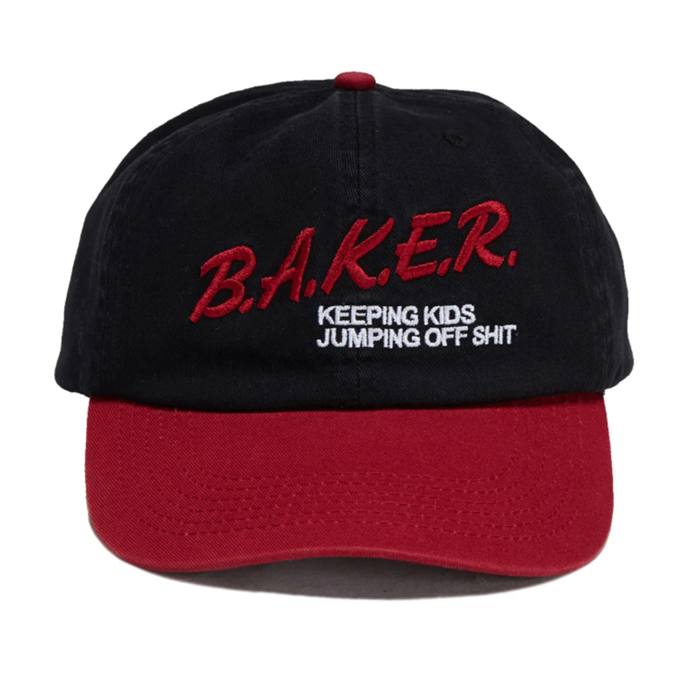 Baker Narc Dad Cap Black Red One Size