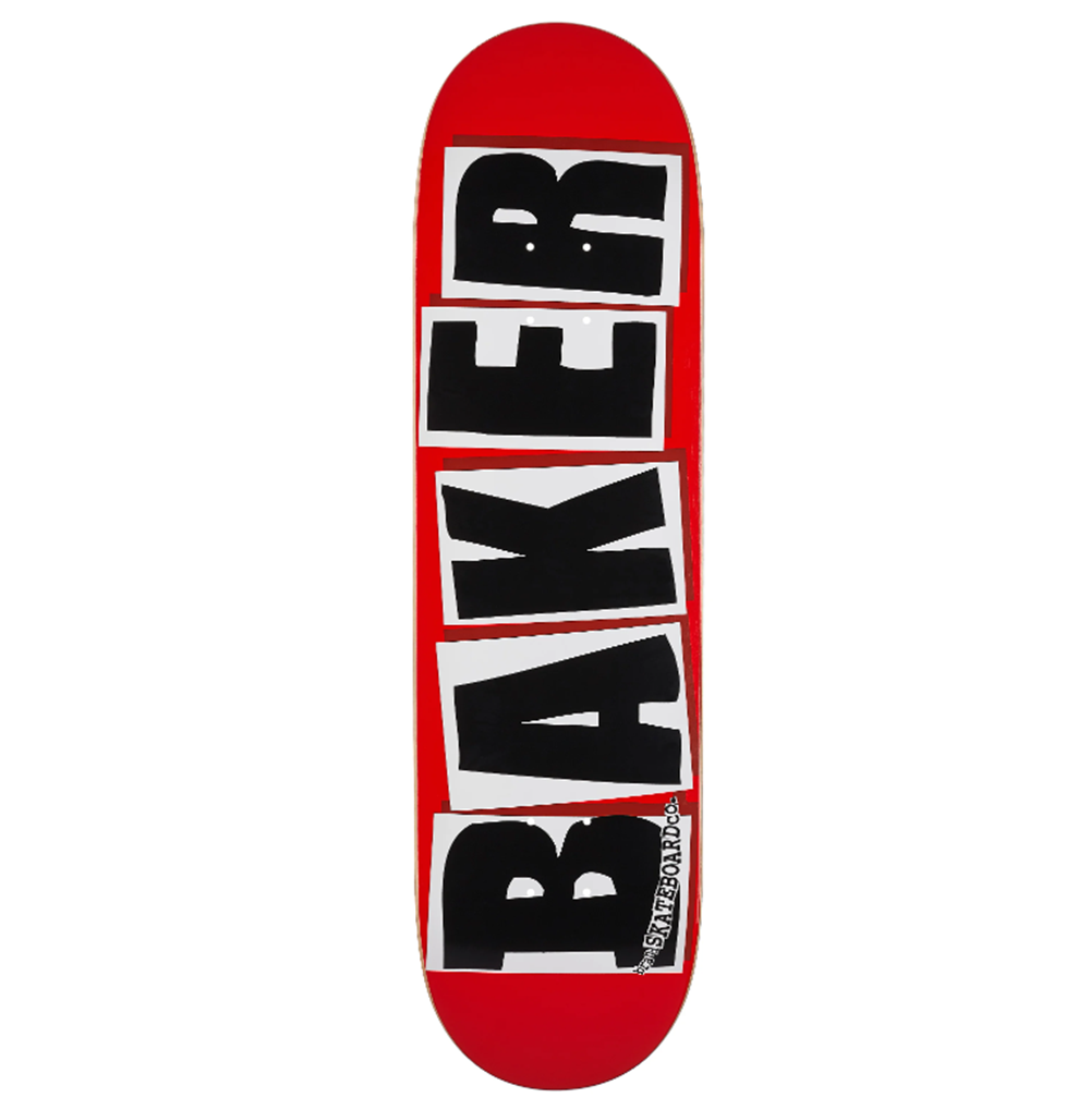 Baker Brand Logo Skateboard Deck Black White Black 8.3875