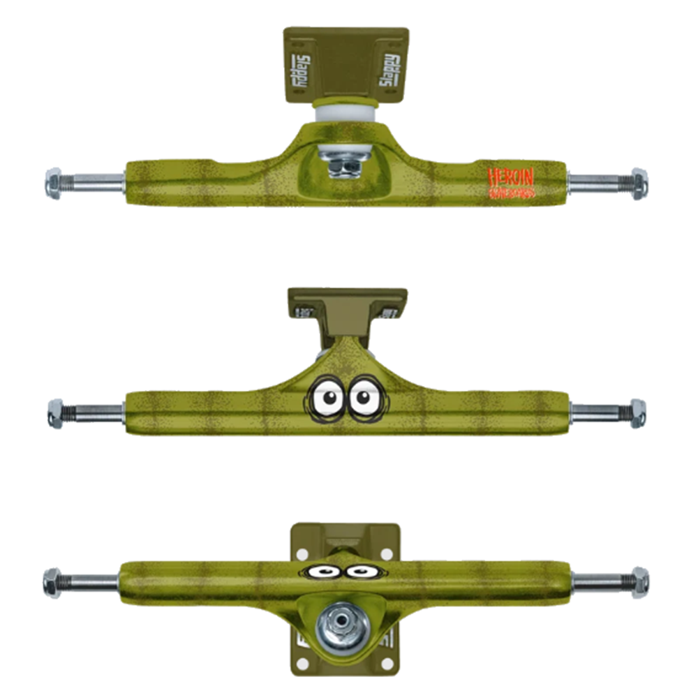 Slappy Heroin Hollow Pickle Trucks Green 11.0 Set