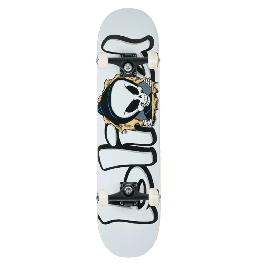 Blind Classic Bust Out Reaper Skateboard Complete White 7.75