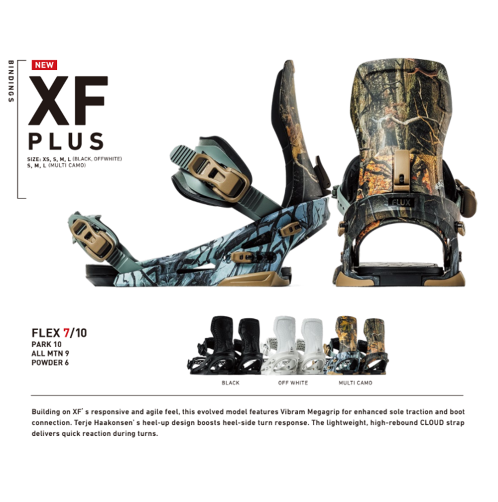Flux XF Plus Snowboard Bindings 2627 Grey Black Medium