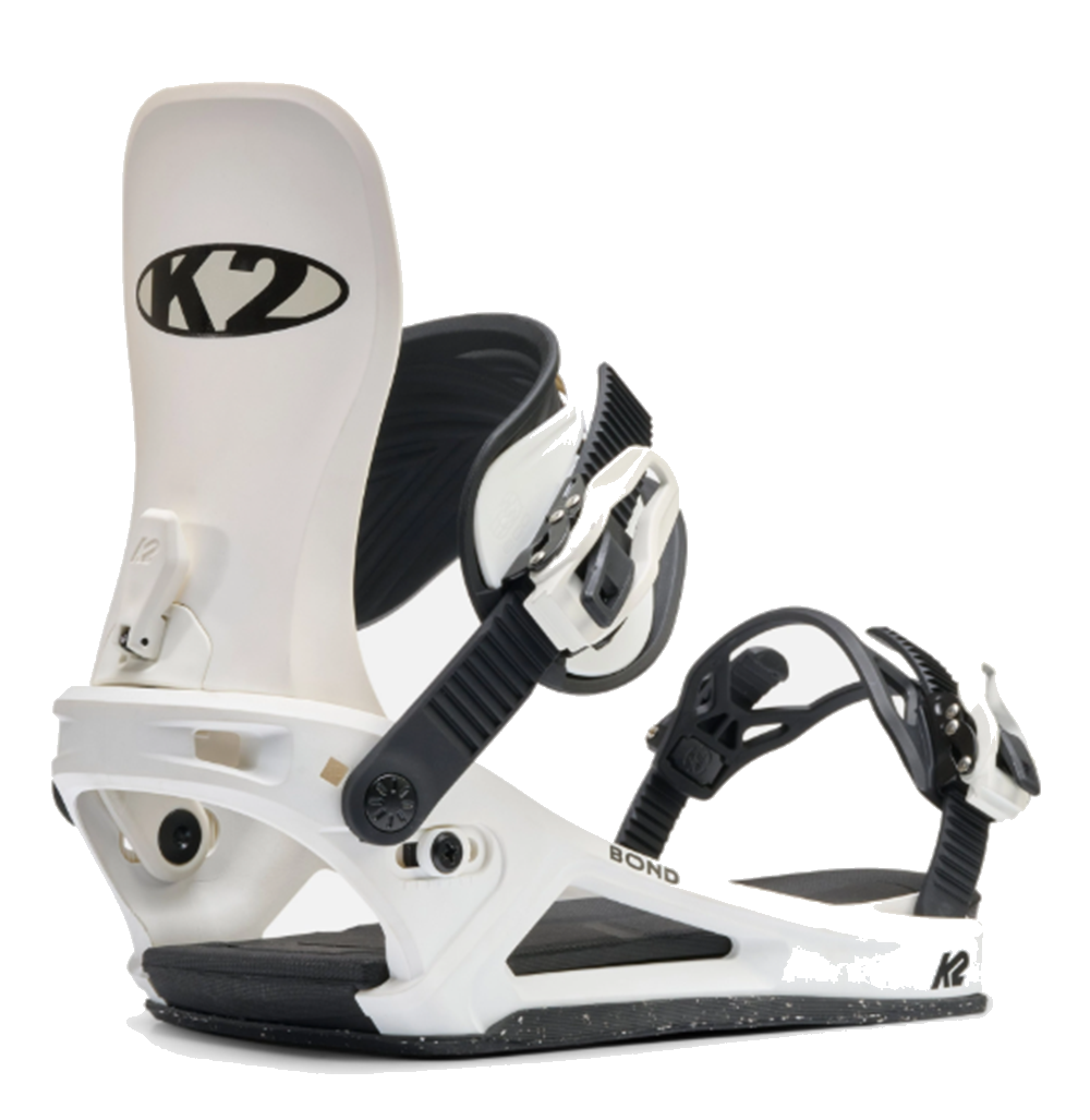 K2 Bond Snowboard BIndings 2627 White Large