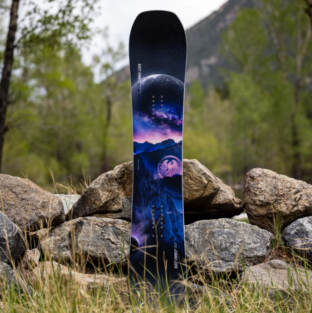 Never Summer Proto Type 3 Womens Snowboard 2027 Black Purple 145