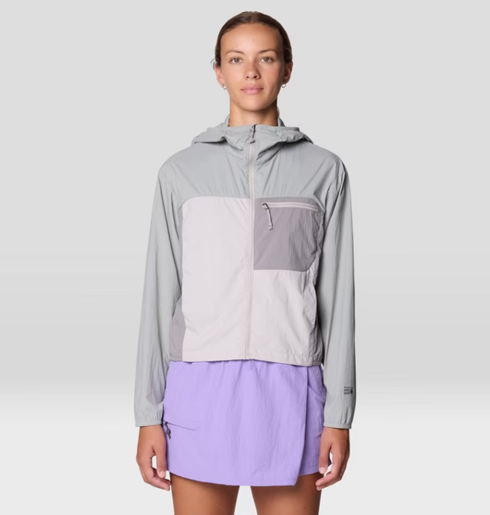 Mountain Hardwear Wind Veil Hooded Jacket Womens Grey