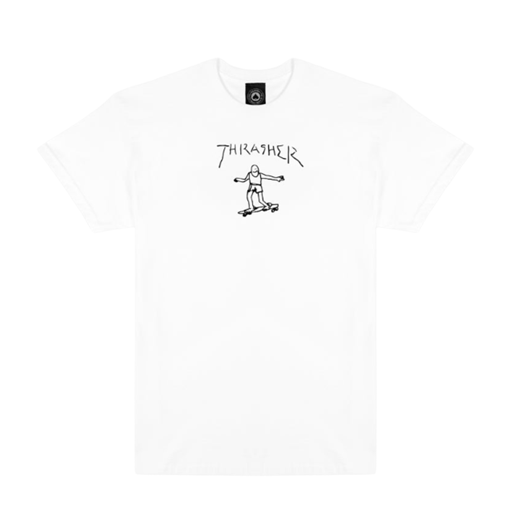 Thrasher Gonz Logo Tshirt White Small