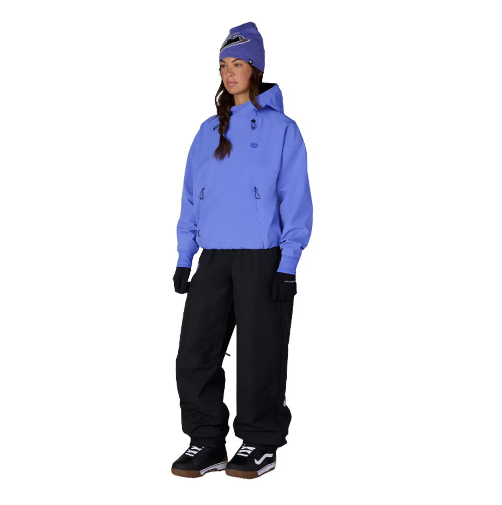 686 Waterproof Team Crop Hood Womens Blue L