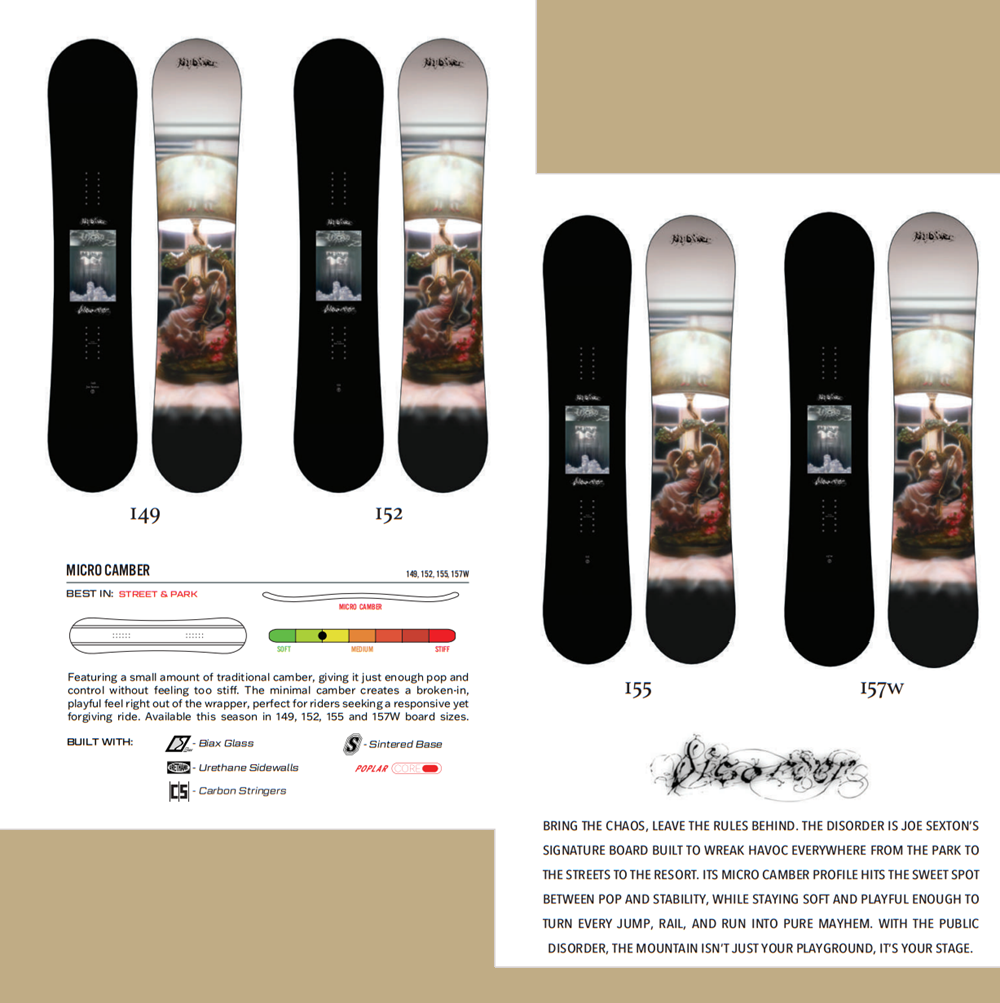 Public Disorder Snowboard 2027 Black 155