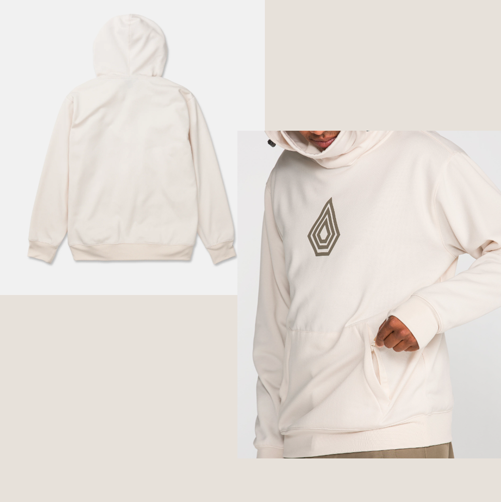Volcom Hydro Riding Hoodie Off White