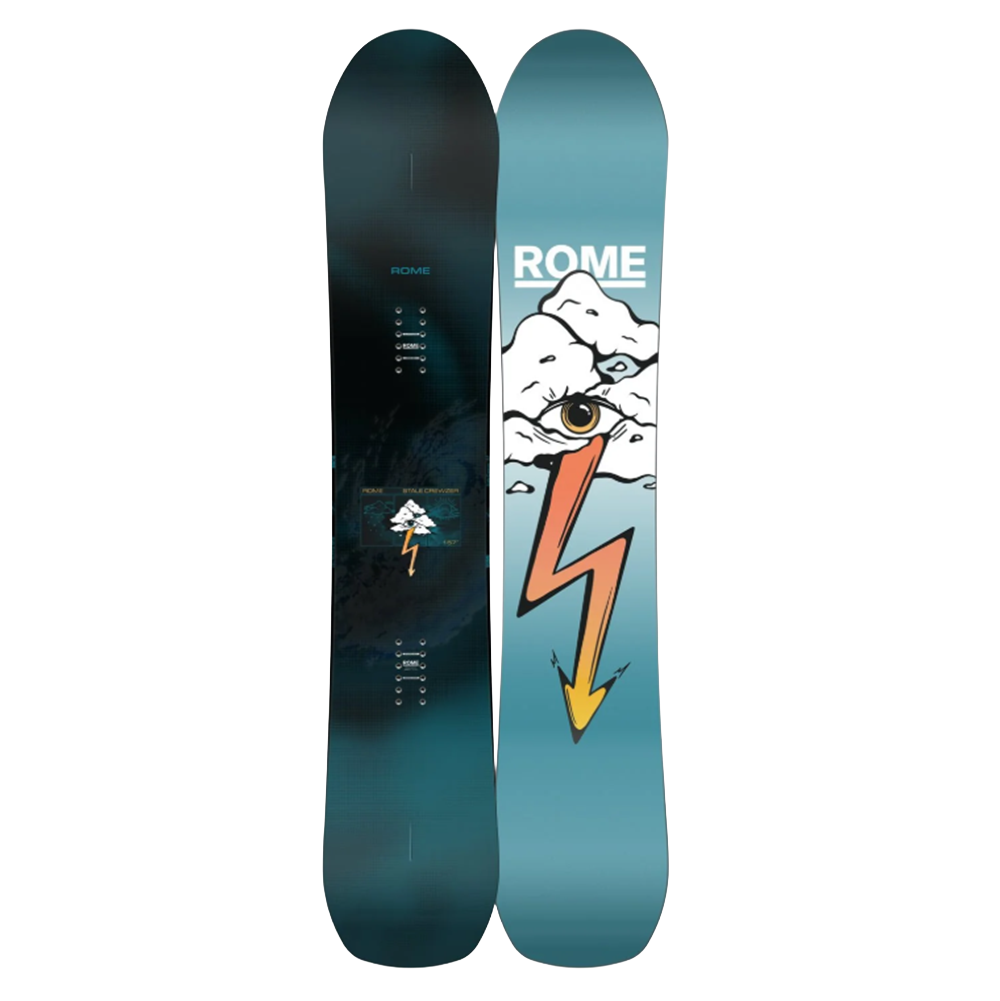 Rome Stale Crewzer Snowboard 2027 Black Blue 154