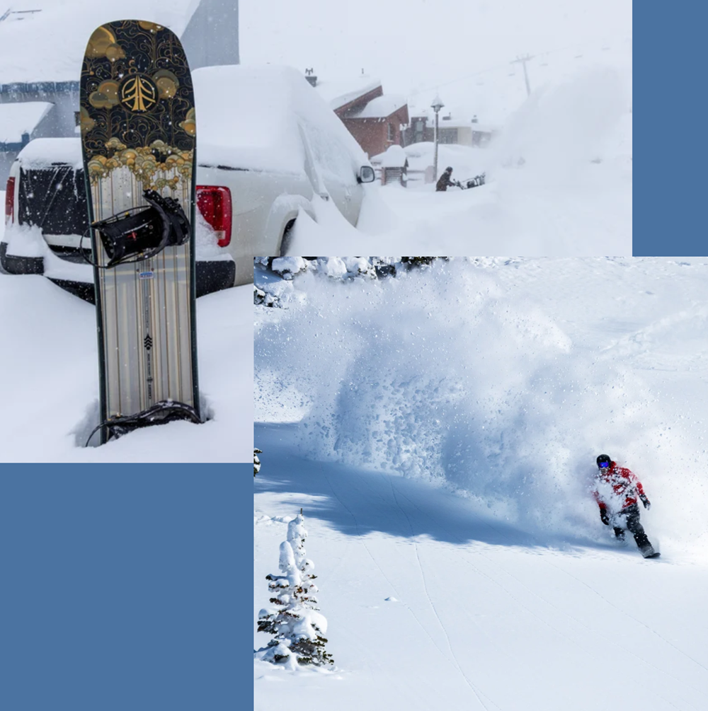 Cardiff Powgoda Enduro Snowboard White Gold 162