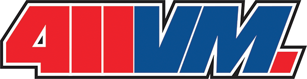 411VM LOGO LAPEL PIN RED/BLUE