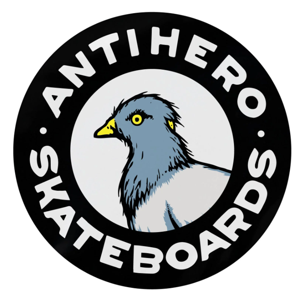 Anti Hero Grant Fart Yoga Skateboard Deck White Brown 8.5x14.25WB