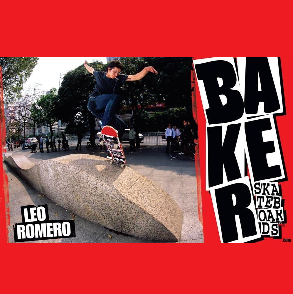 Baker Brand Logo Skateboard Deck Black White Black 8.3875