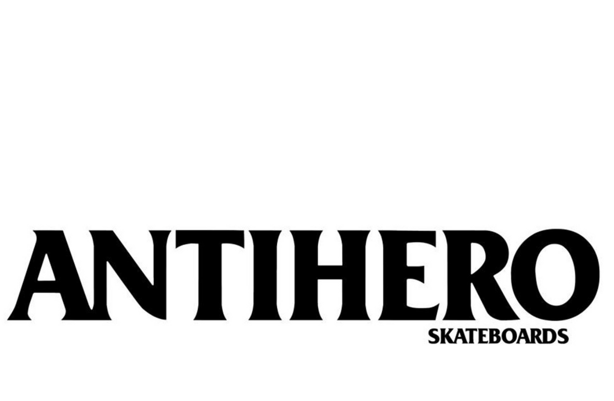 Anti Hero Backhero Long Sticker Black White 8 inch