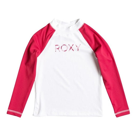 Roxy Sail Away Kids LS Rash Guard White Purple - 2k