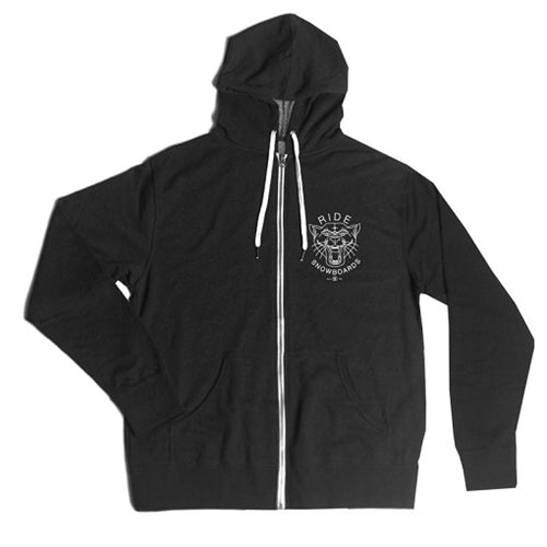 Ride Fearless ZipUp Hoody Black - Large