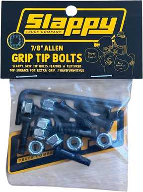 SLAPPY GRIP TIP ALLEN BOLTS SET 7 8" BLACK