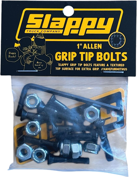 SLAPPY GRIP TIP ALLEN BOLTS SET 1" BLACK