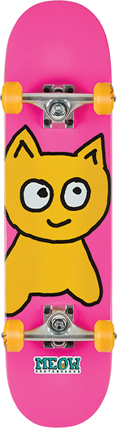 MEOW BIG CAT SKATEBOARD COMPLETE-7.25 PINK