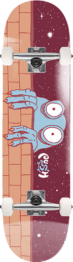 PUSH CREEPER NIGHT FP SKATEBOARD COMPLETE 7.75 BURGUNDY