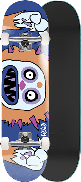 PUSH FROSTY ATTACK SOFT TOP SKATEBOARD COMPLETE 7.0 BLUE
