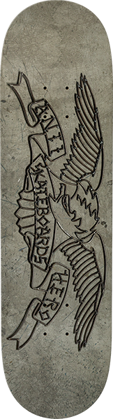 ANTI HERO TREASURE ISLAND EAGLE SKATEBOARD DECK-8.25 GRY