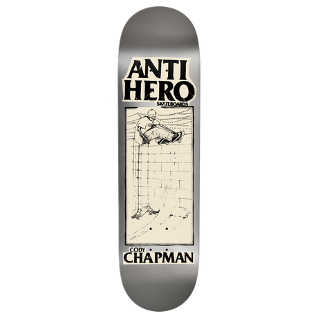 ANTI HERO CHAPMAN LANCE MTN ART SKATEBOARD DECK-8.32 SILVER w/grip